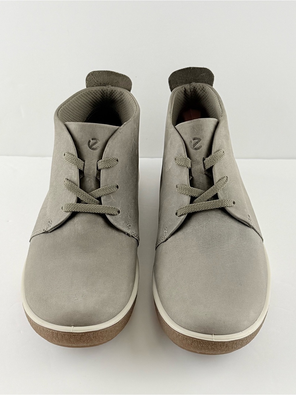 ECCO Chase II Hydromax Gray Nubuck Leather Ankle Boots Women EU40 US9-9.5 New